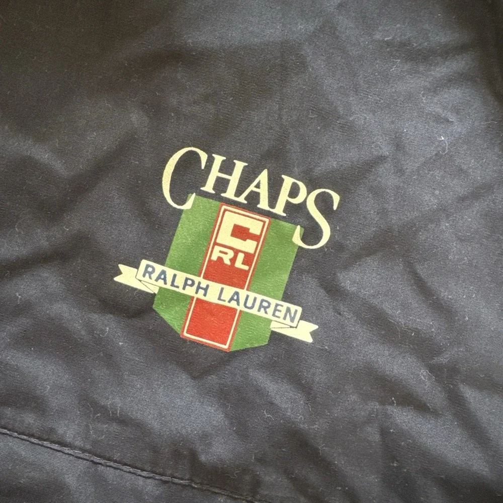 Chaps Ralph Lauren Jacket Mens XL‎ Pullover Anorak Windbreaker Blue Y2k Vintage